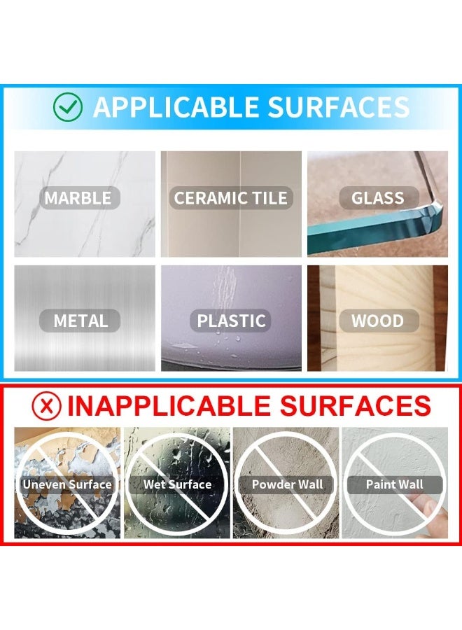 لاصق مزدوج الوجهين شفاف فائق القوة عدد 30 قطعة، شرائط تثبيت نانو أكريليك ثقيلة التحمل مربعة مسبقة التقطيع، شريط لاصق مزدوج قوي بدون مسامير أو حفر أو براغي، ملصقات تعليق مقاومة للماء والرطوبة وقابلة للإزالة بدون بقايا أو آثار، لاصق شفاف قابل للغسل وإعادة الاستخدام للأغراض المنزلية والمكتبية، وسادات تثبيت للحمام والمطبخ وغرفة الاستحمام، شريط تعليق للصور والبوسترات والإطارات واللوحات وديكور الحائط، لاصق تثبيت للمقابس الكهربائية وإضاءة الحائط وأجهزة الراوتر وعلب التخزين، ملصقات تعليق للأسطح الناعمة مثل الزجاج والمعدن والخشب والسيراميك والرخام والبلاستيك، لاصق نانو قوي للأعمال اليدوية DIY وتنظيم المنزل والمكتب والسيارة بدون إتلاف الجدران - Image 4